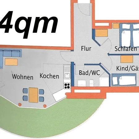 Nordseebrandung D1 5 Appartement *